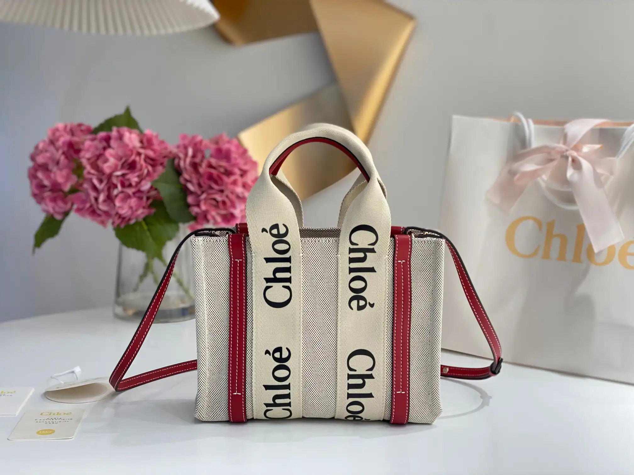 CHLOÉ small woody tote bag 0131