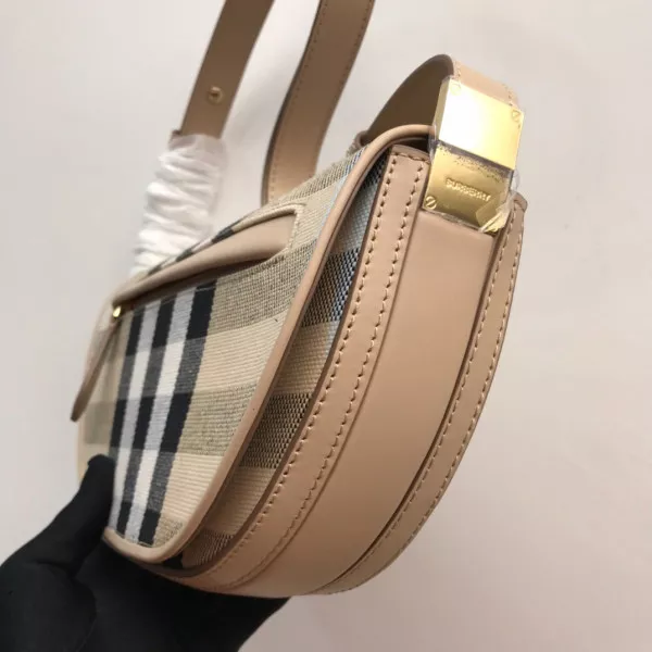 Firstbag BURBERRY Small Check Canvas and Leather Olympia Bag 0116