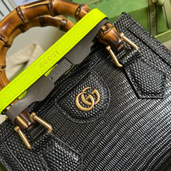 First bag Gucci Diana lizard mini bag 0126