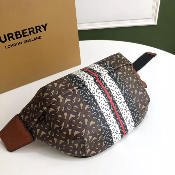 First bags ru BURBERRY TMONOGRAM STRIPE PRINT E-CANVAS BUM BAG 0116