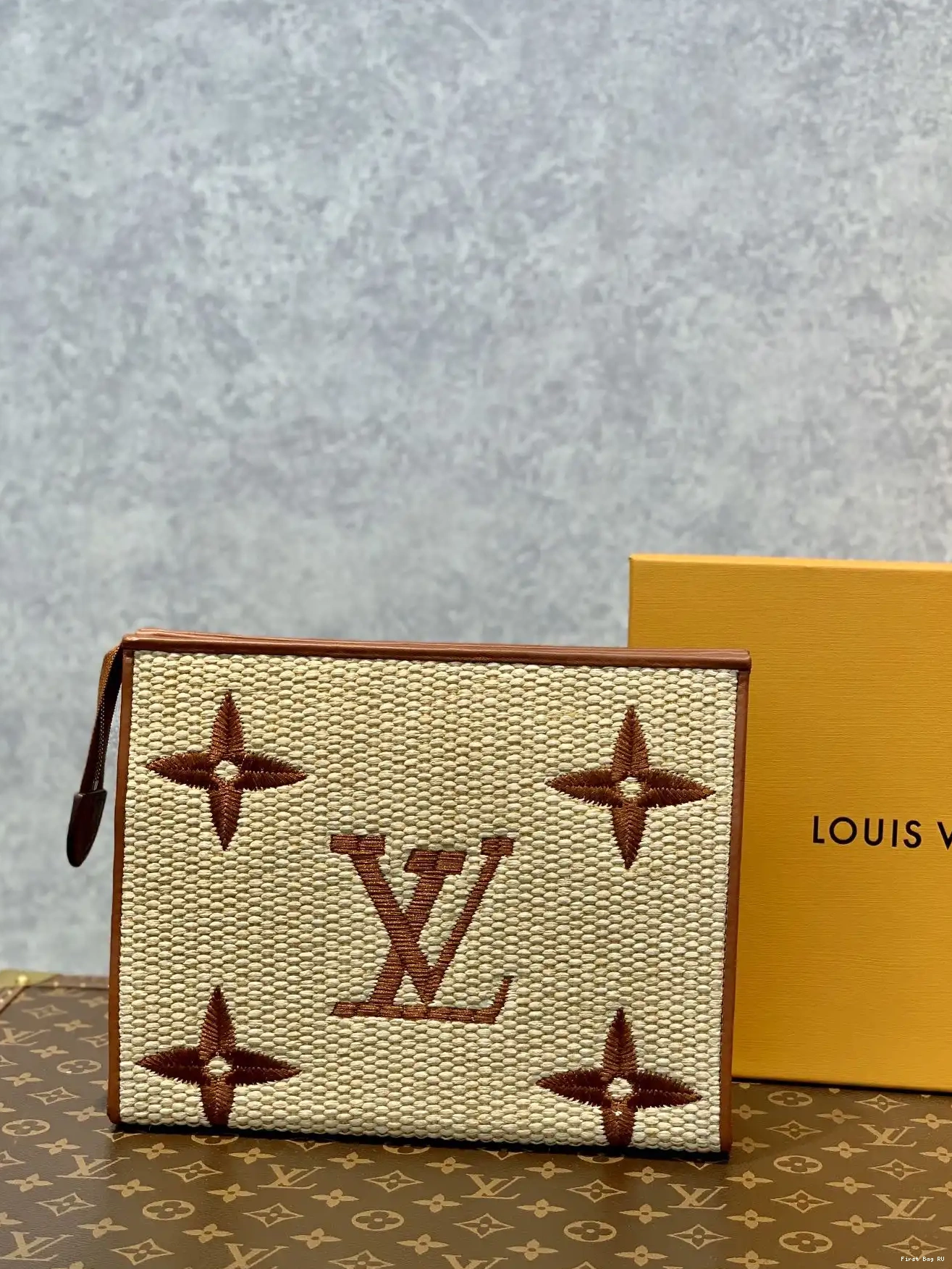 Firstbags ru review Pouch Toiletry VUITTON LOUIS Monogram Raffia 0210