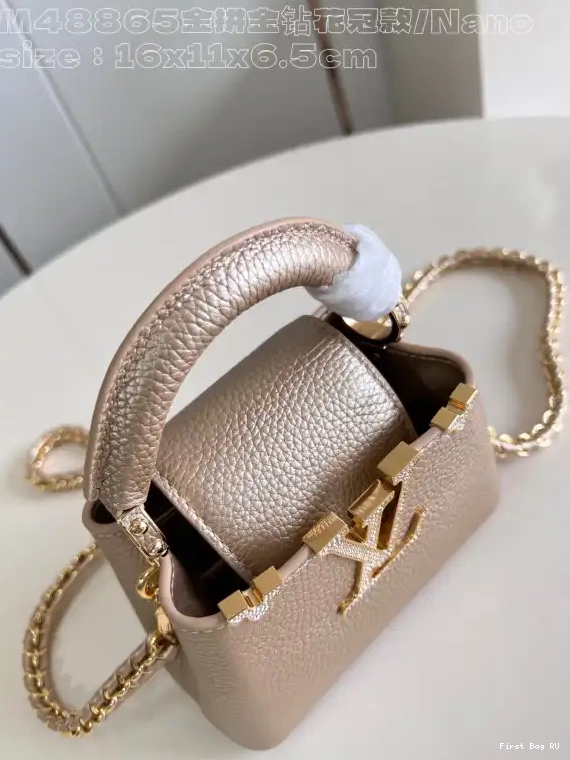 First bags ru reviews VUITTON nano-16*11*6.5CM CAPUCINES LOUIS 0215